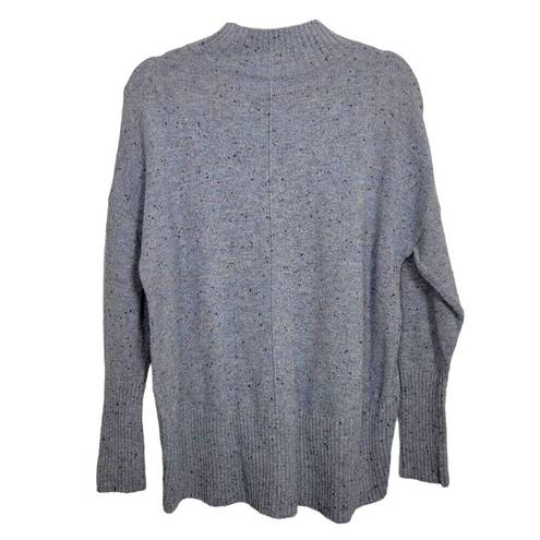a.n.a . A New Approach Womens Medium Pullover Long Sleeve Blue Tweed Sweater