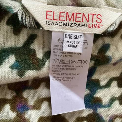 Isaac Mizrahi Elements  Live shawl scarf wrap soft new from show one size 72 x 26