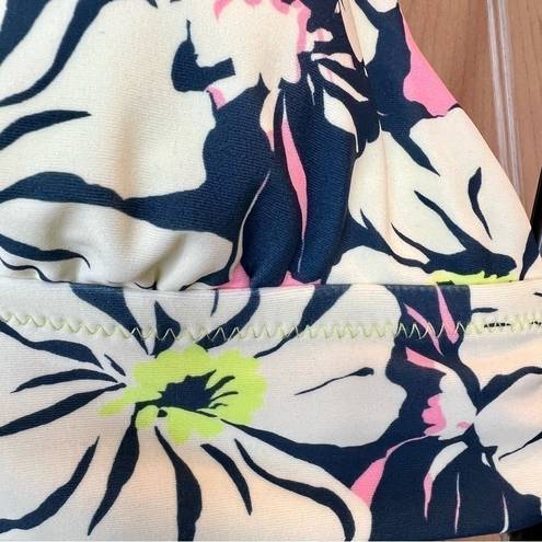 Raisin's  In Bloom Anya Tropical Floral Tie Back Bikini Top Size Large NEW