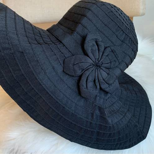 Pacific&Co The Hatter  Black Woman’s Wide Brim Floppy Hat