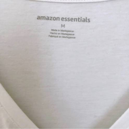 The Comfy Classic Short Sleeve V-Neck T-Shirt White Medium Amazon Essentials Tee