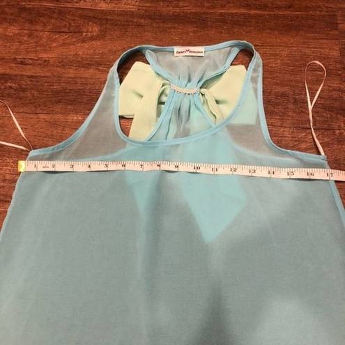 Dainty Hooligan Sheer  Racerback Racer Back Tank Top Bow Loose Flowy S SM Small