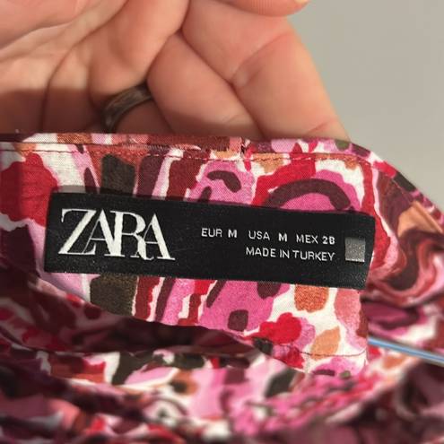 ZARA  Printed Twist Front Skort