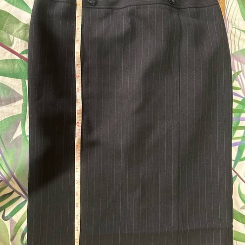 Striped work skirt, black pencil skirt, a line skirt, office skirt, skirt suit Size 6