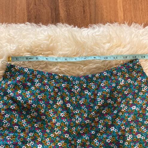 Krass&co Little Bee &  Floral Women’s Retro Culottes Wide Leg EUC Sz 26 Cropped