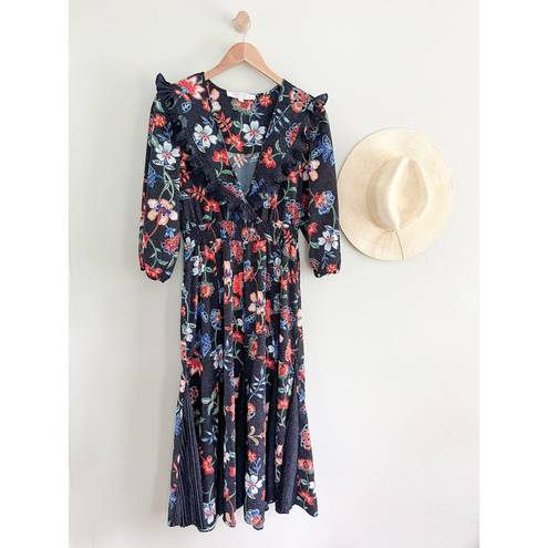 Hunter Bell  | Florence Dress | Desert Willow Blue Floral | Sz M