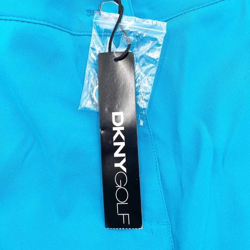 DKNY NEW  Golf Women's Bright Blue Zipper Bermuda Athletic Shorts Capris Size 6