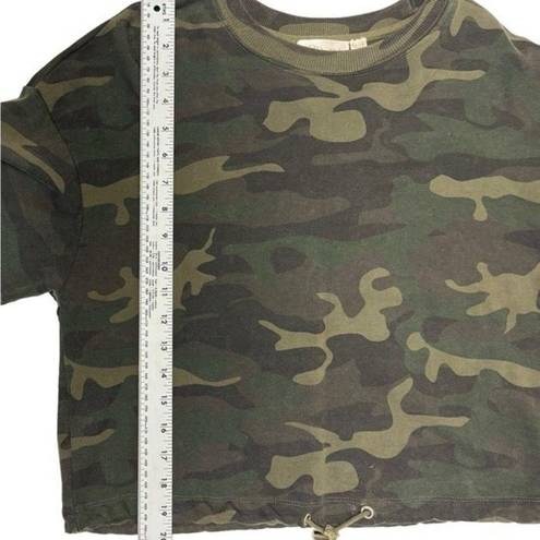 RD Style R D Style Green Camo Crop  Preppy Sweatshirt Size S