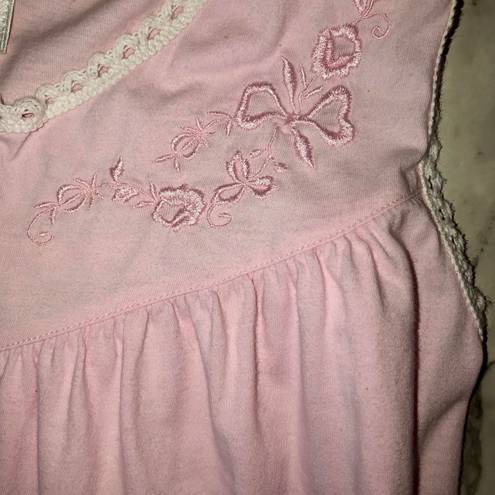 Vintage NICOLE baby pink maxi Nightgown Large