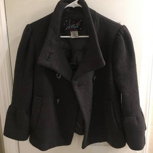 Jack by BB Dakota  Bell Sleeve Cropped Peacoat Size M