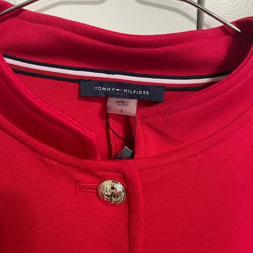 Tommy Hilfiger  NWT suit separates peplum blazer jacket women’s size 6 ruby red