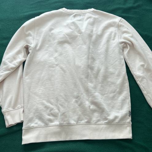 Vans cream colored  sweatshirt with dog  size medium