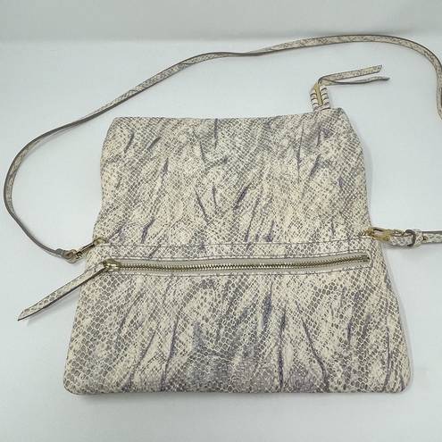 Stella & Dot  Crosby Snakeskin Print Leather Crossbody, NWOT, MSRP $248