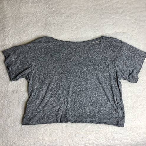 n: Philanthropy Codie Distressed Gray Crop Tee