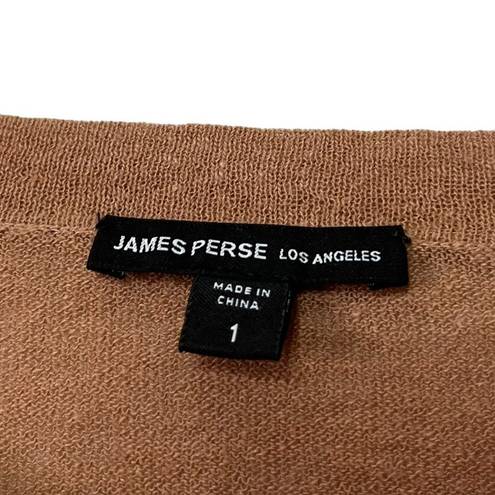 James Perse  Womens Pullover Knit Sweater Top High Low Size 1/US Small