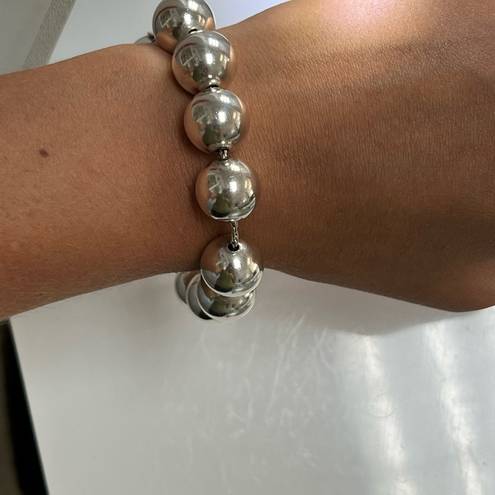 Tiffany & Co. Retired 14mm Silver Hardware Ball Bracelet