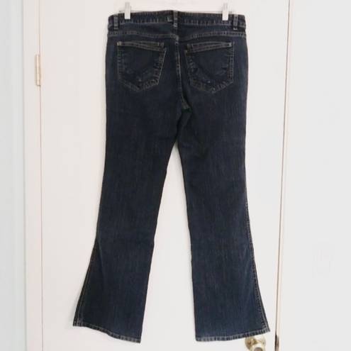 Elle  Monaco Blue Mid Rise Bootcut Jeans