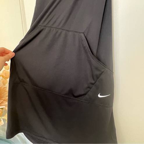 Nike  Solid Hooded Swim Cover-Up in Black UPF+ Protection Size XSmall NWT