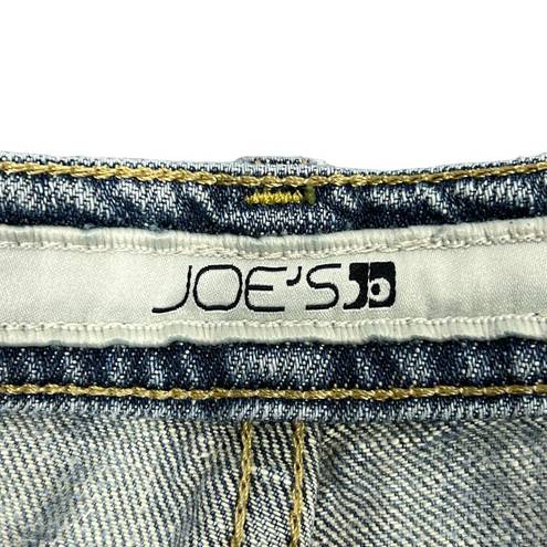 Joe’s Jeans Joe's Jeans Jean Shorts Womens 6/28" Low-Rise Y2K Light Wash Cutoff Style Grunge