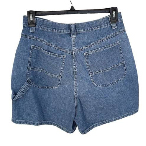 Marsh Landing  SZ 14 Jean Shorts Pockets Zip-Fly High-Rise Medium Wash Blue