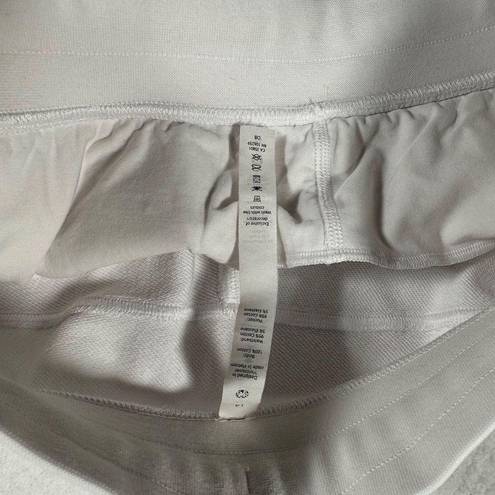 Lululemon  Women's 14 White Relaxed Fit Ultra High Rise French Terry Joggers