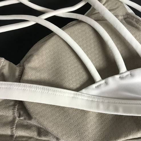 Lululemon NWT  Free to Be Bra *Wild white, lined. Size 4 New in package