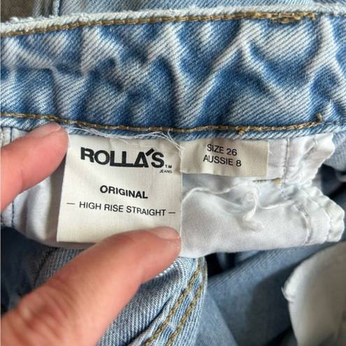 Rolla's  Original High Rise Straight Distressed Jeans - 26