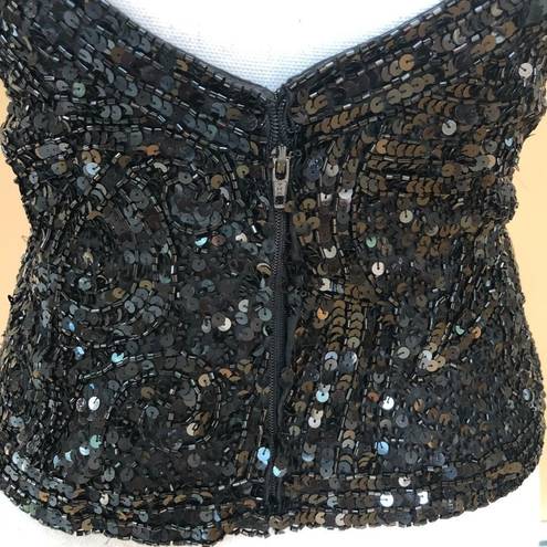 Oleg Cassini 🆕💥 Sequin Bustier Corset Top