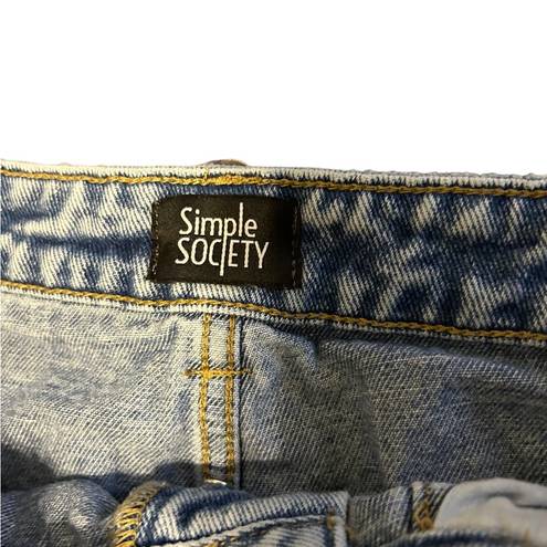 Simple Society  Light Wash High Waisted Denim Jeans Size 13/31