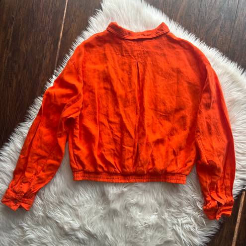 Anthropologie Cartonnier Eisenhower Jacquard Cropped Bomber Jacket