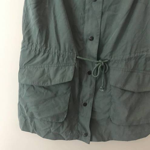 First Love Womens Cargo Military‎ Vest Green Size Large