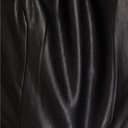 Good American 
Faux leather wide-leg jumpsuit NWT