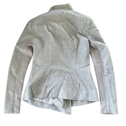 Elizabeth and James  Beige Asymmetric Wool Jacket