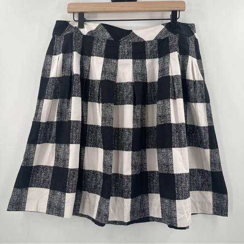 Talbots  Skirt Size 16 Petite Plaid Buffalo Check Pleated Skirt A-Line Career