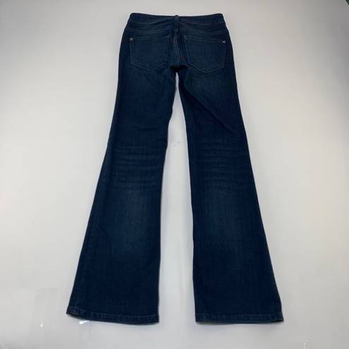 Pilcro  Ultra Dark Wash Stretch Denim Demilune Bootcut Jeans 25