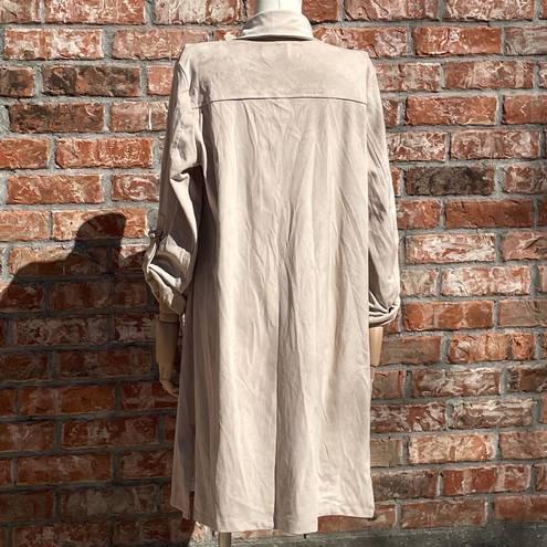 Marc New York ivory boho faux suede jacket / S / Excellent condition