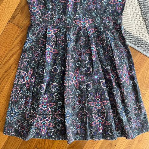 American Eagle Halter Paisley Print Mini Dress