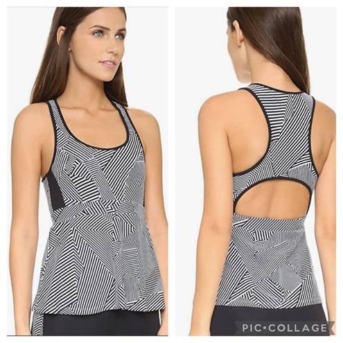 Rebecca Minkoff  VITA BLACK WHITE FITNESS TOP S