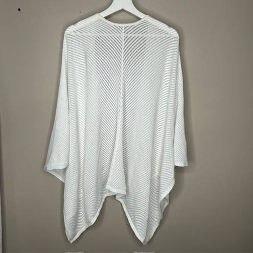 Talbots  White Drape Shawl‎ Sweater