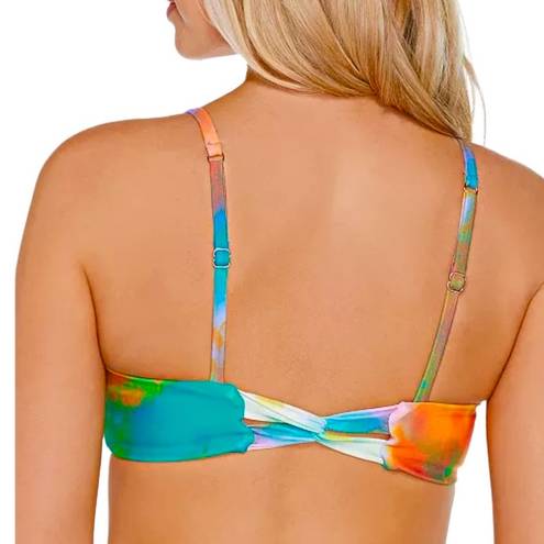 Raisin's  Juniors' Tie Dye Twist Back Padded Selah Bikini Top Size XL NWT