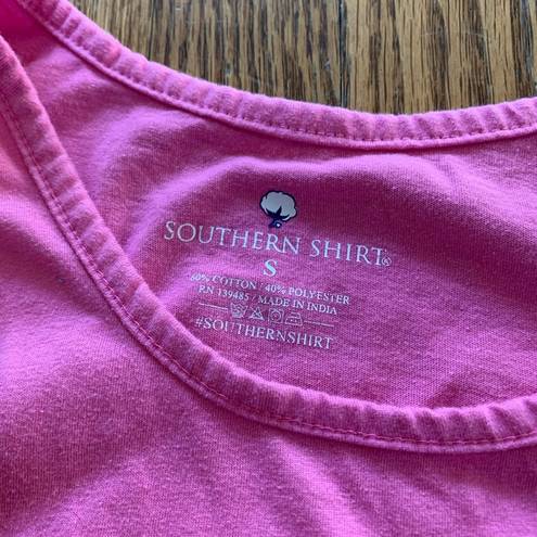 The Southern Shirt Company  Pink Logo Tank Small