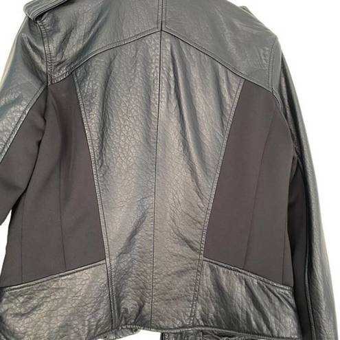 Marc New York 𝅺 Leather Asymmetrical Moto Jacket - M