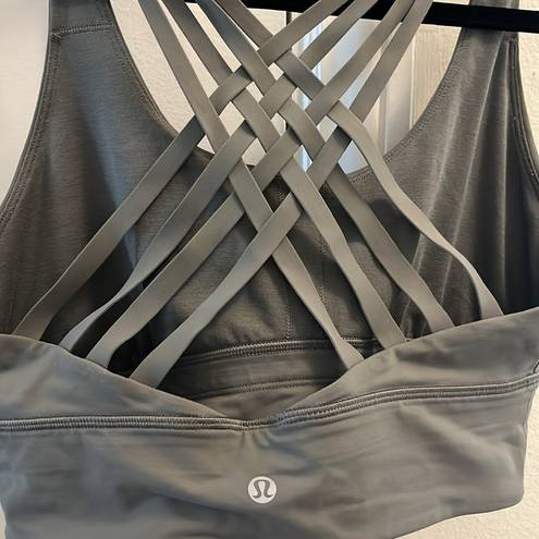 Lululemon Strappy Sports Bra Green Size 10 (M) Band Size 34-36