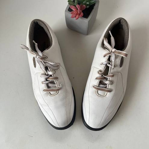 FootJoy  Extra Comfort Golf Womens Shoes Size 7.5W White 98599 Lace Up Spikes