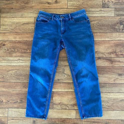 J.Jill  Jeans Womens size 2 Blue Slim Ankle Medium Wash Denim Blue Stretch