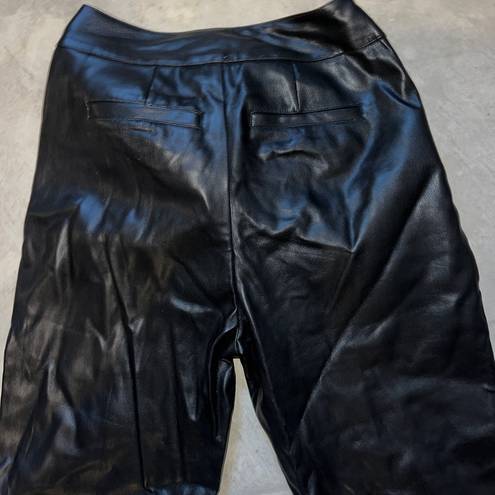 Bar III  Black Leather Pants