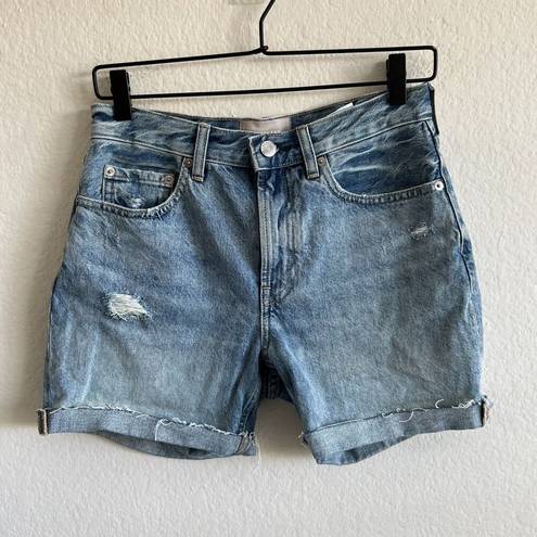 Everlane  The Denim Short Mid-Rise Cotton Denim Shorts Womens 25