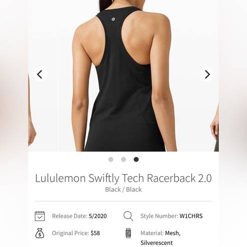 Lululemon Swiftly Tech Racerback 2.0