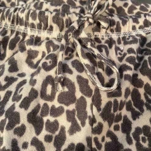 The Row 🖤A Brushed Joggers Animal Print Gray/Cream NWT Large