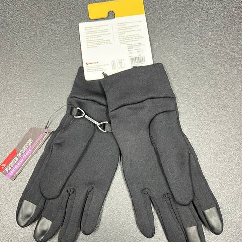 Marmot New  power stretch women glove black touchscreen compatible med/large